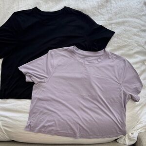 lululemon athletica Ultralight Waist-Length T-Shirt black and lilac